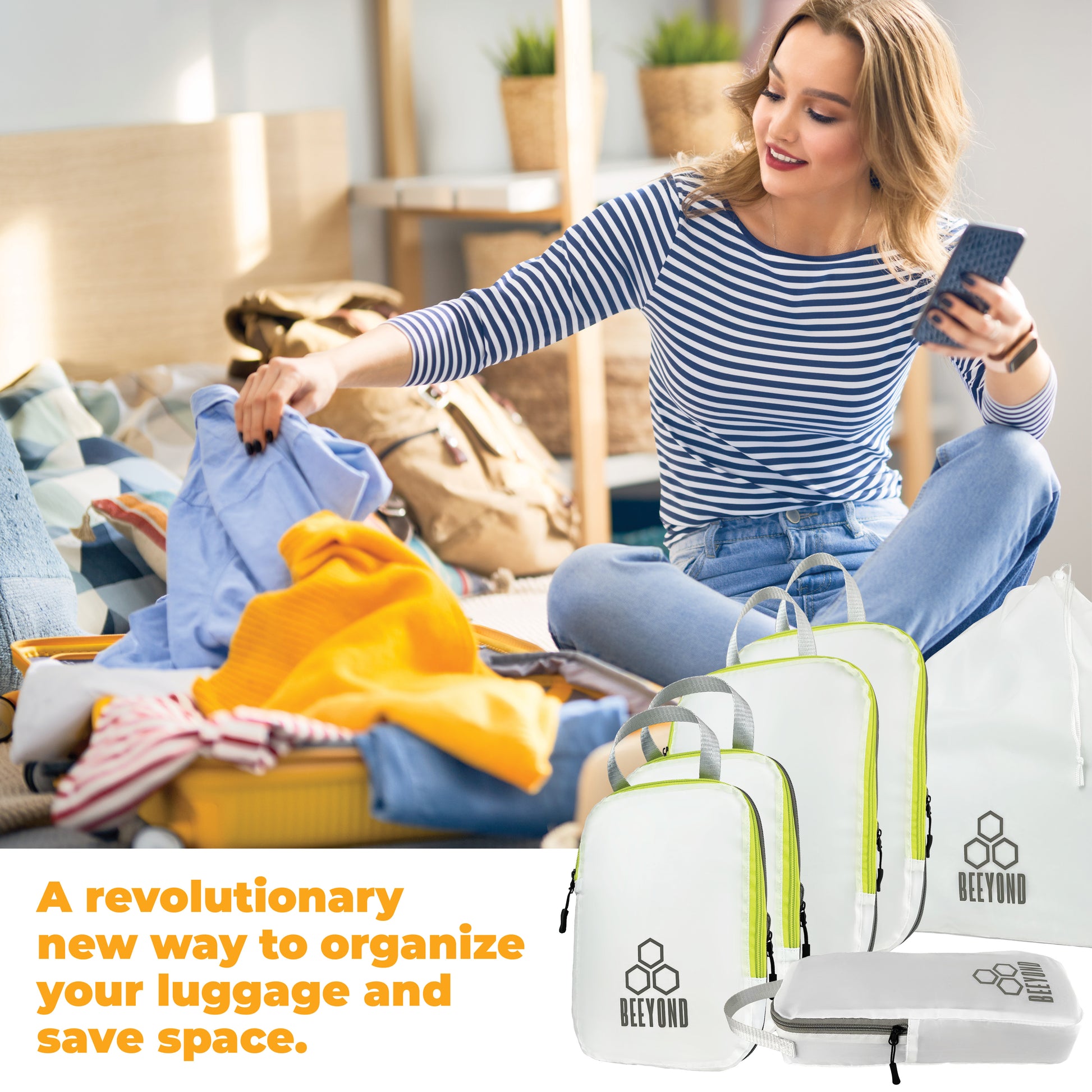 6-Piece Compression Packing Cubes